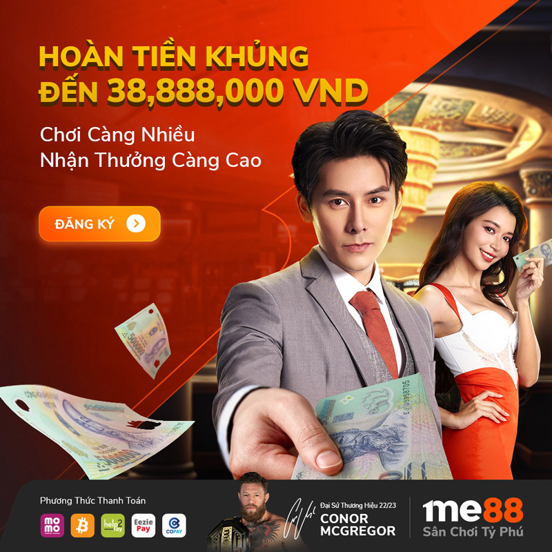 Ưu đãi Bảo Hoàn Tiền Thua Khủng Hàng Tuần Đến 38888 Triệu