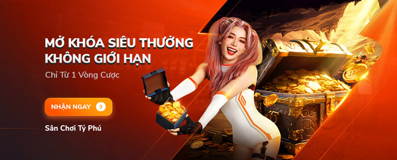 Mở khóa siêu thưởng hàng ngày không giới hạn chỉ từ 01 vòng cược